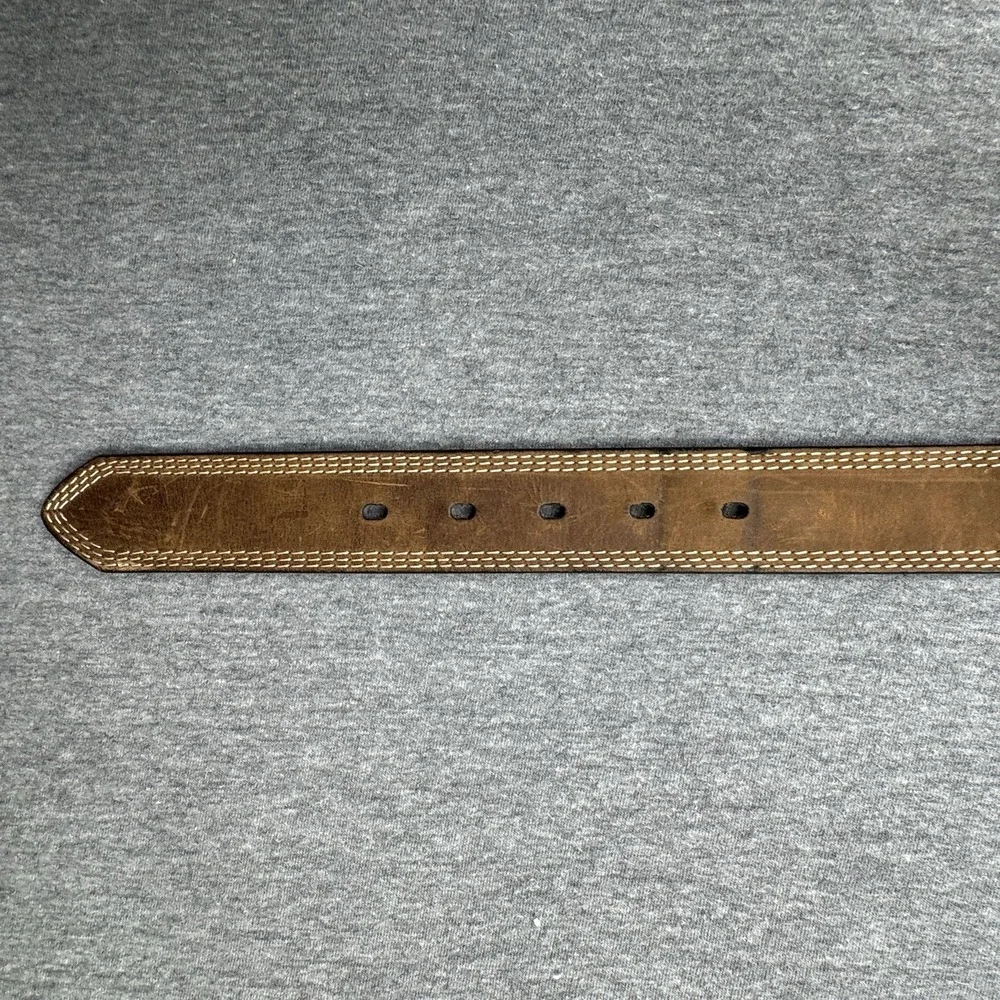 CARHARTT Belt Brown Full Grain Leather 2754-20‎ Men's Roller Belt Sz 44